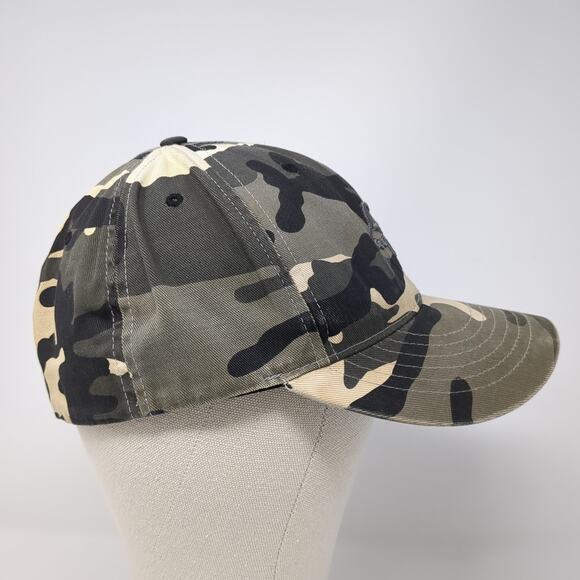 Fox Fitted Baseball Hat Multicolor Camo XL Embroidered Logo Flexfit - Picture 5 of 9